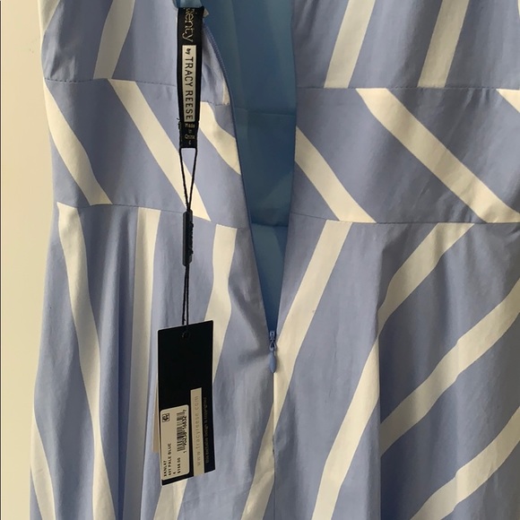 Blue and White Stripe Tracy a Reese Dress - Picture 3 of 3